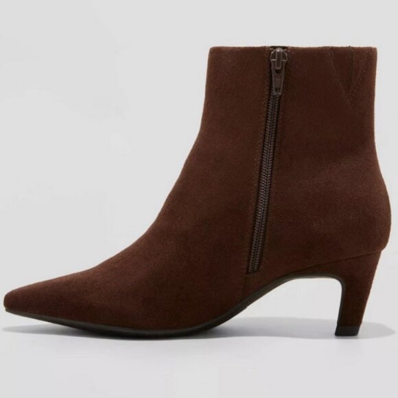 Taylor Kitten Heel Ankle Boots with Memory Foam Insole - Universal Thread 11 - Picture 2 of 3